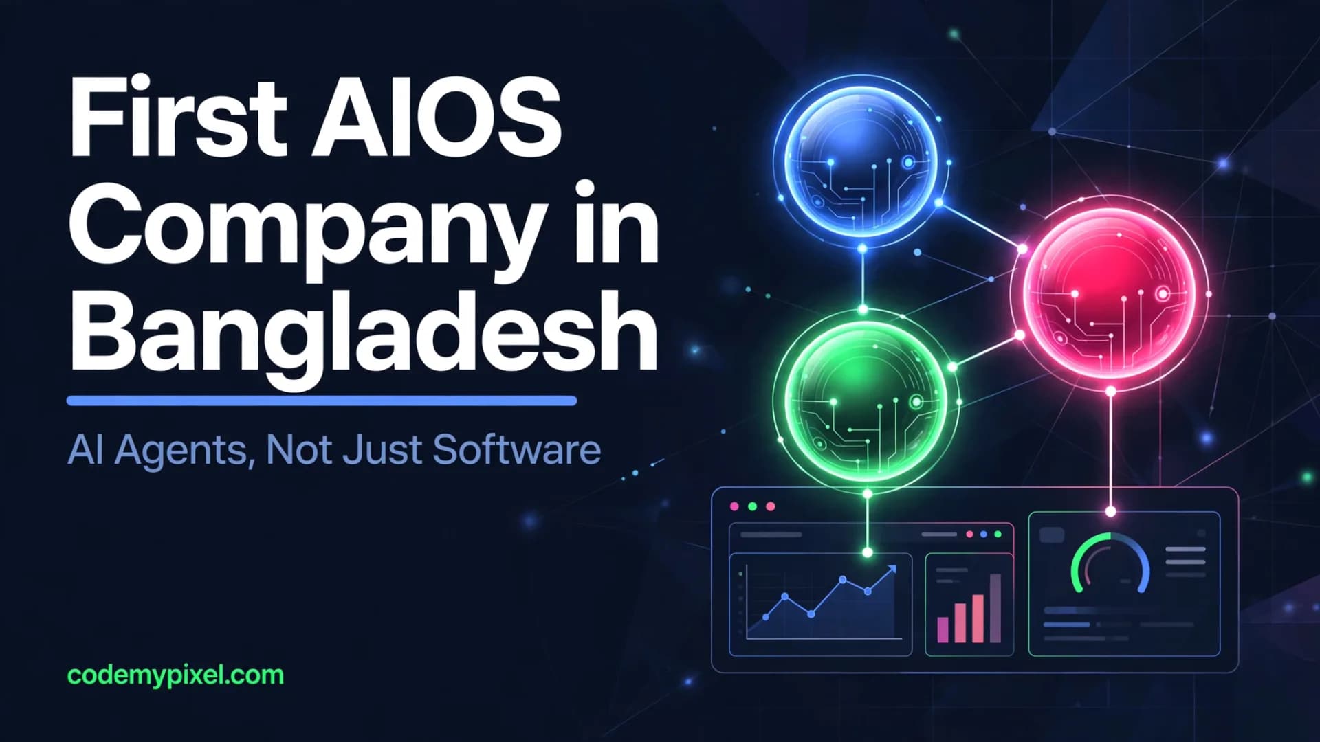 First AIOS Company in Bangladesh - AI Agents, Not Just Software, by CodeMyPixel