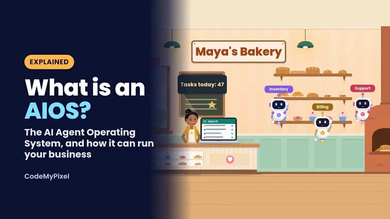 What is an AIOS? The AI Agent Operating System explained by CodeMyPixel