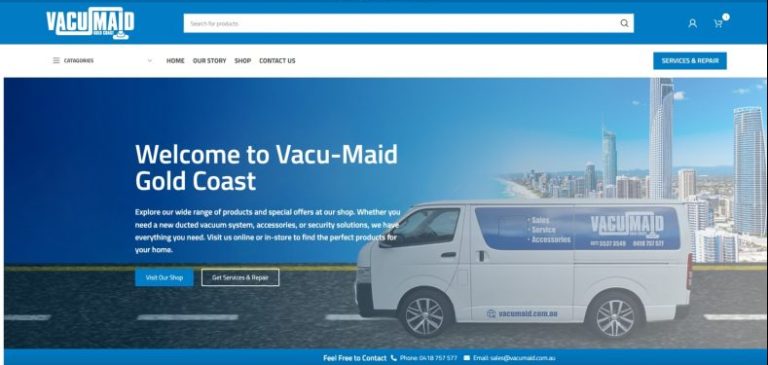 Website Redesign and AI Chatbot Integration – VacumAID
