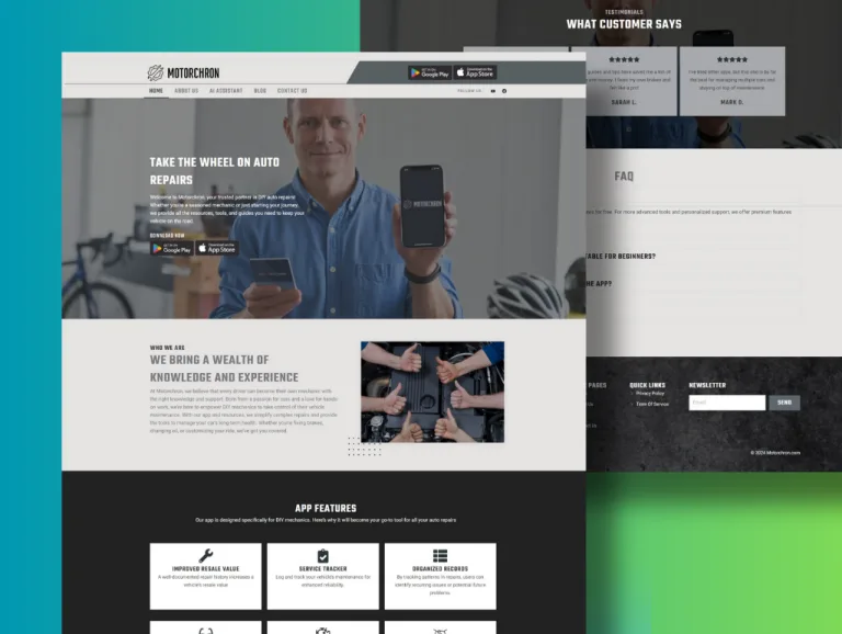 Motorchron – Website & AI Chatbot