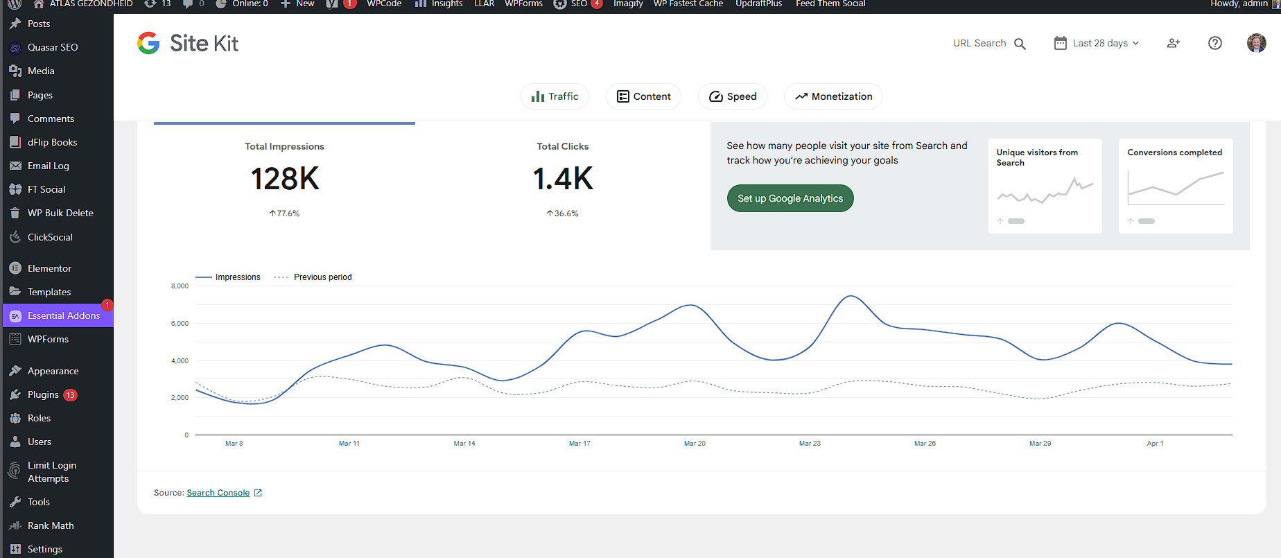 Google Search Console Results 1